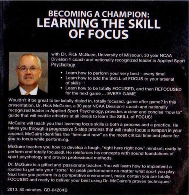 (Rental)-Becoming A Champion Athlete: Learning The Skill Of Focus Rick McGuire